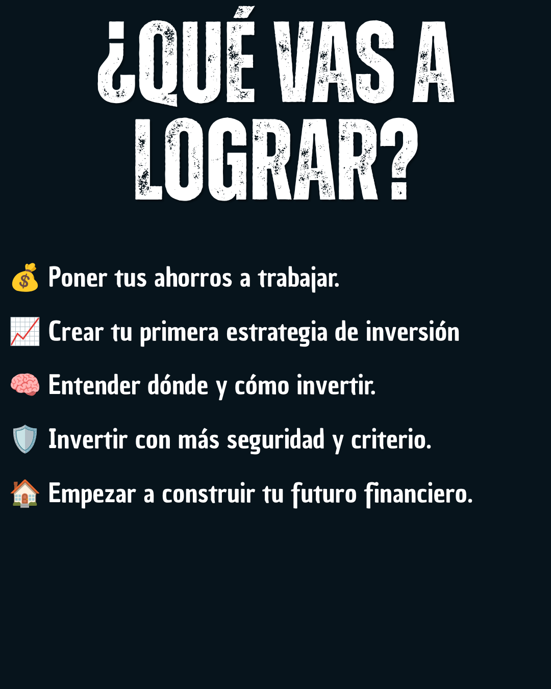 Qué vas a lograr con Dinero en Marcha